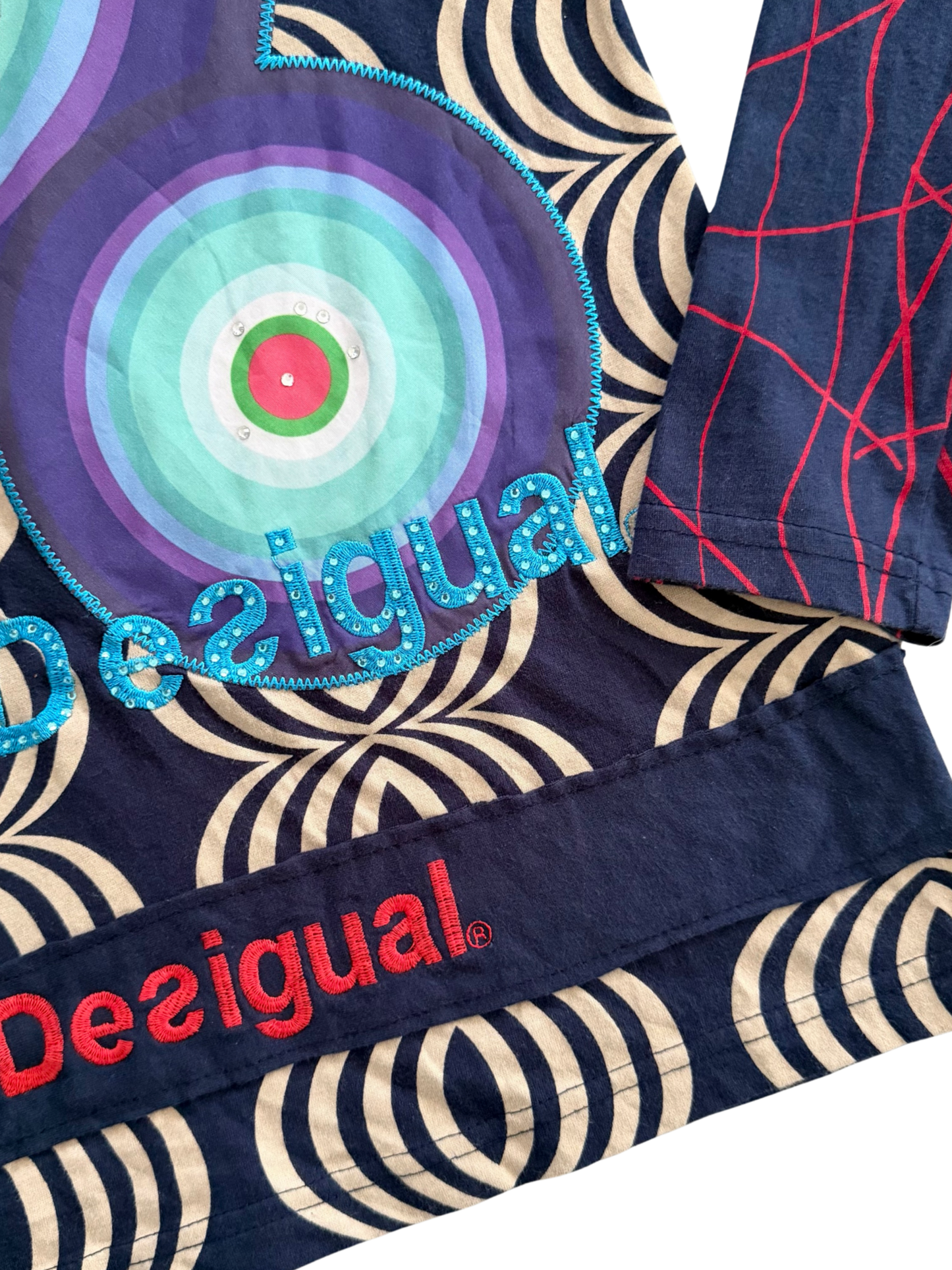 Vintage Retro Desigual Long-sleeve Top