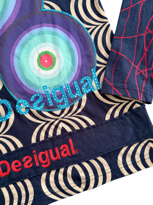 Vintage Retro Desigual Long-sleeve Top