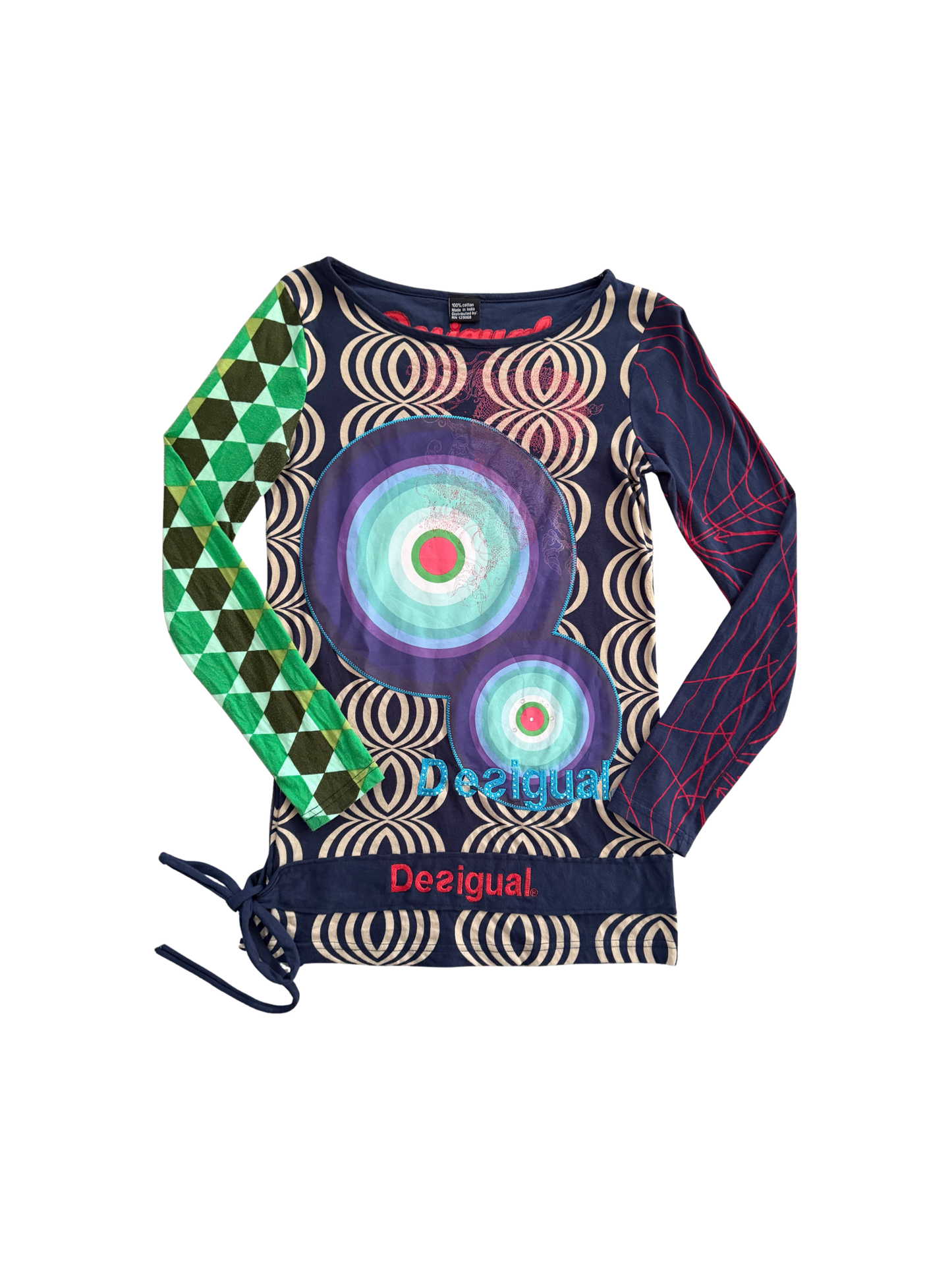 Vintage Retro Desigual Long-sleeve Top