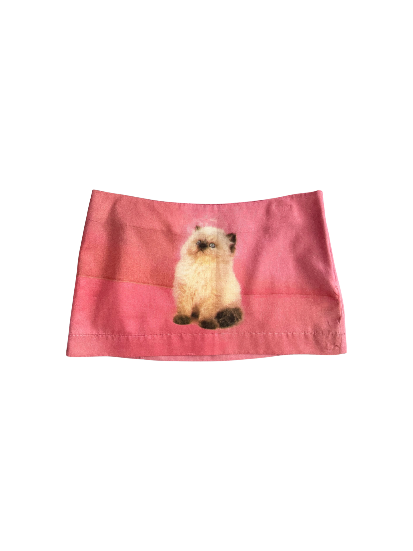 Ashley Williams Pink Cat Miniskirt