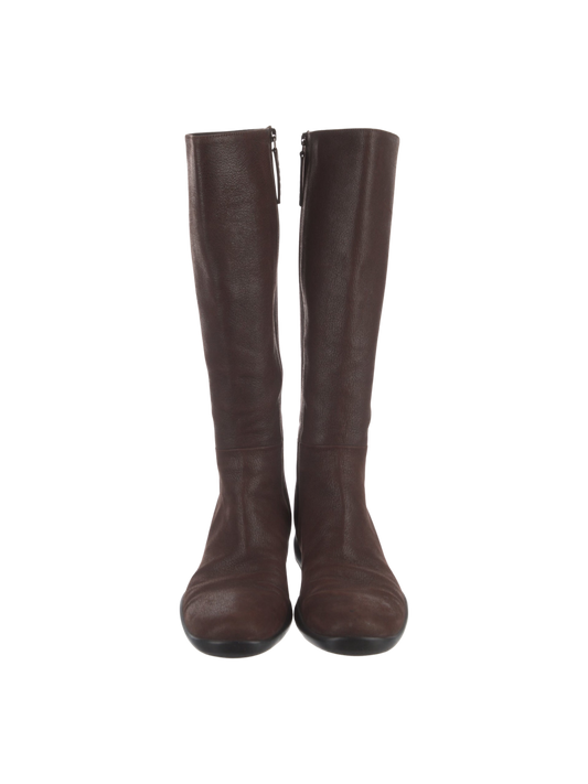Prada Brown Leather Sport Boots
